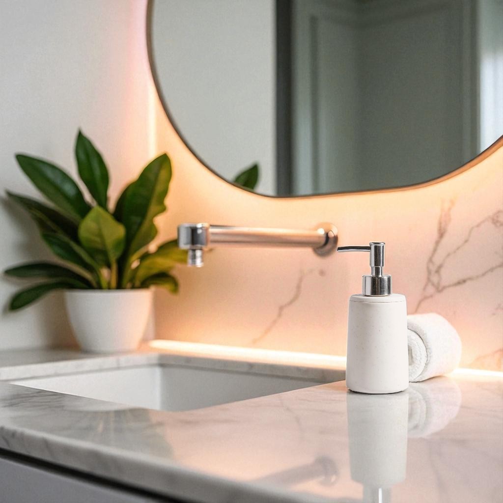 Dispenser de jabón líquido alto