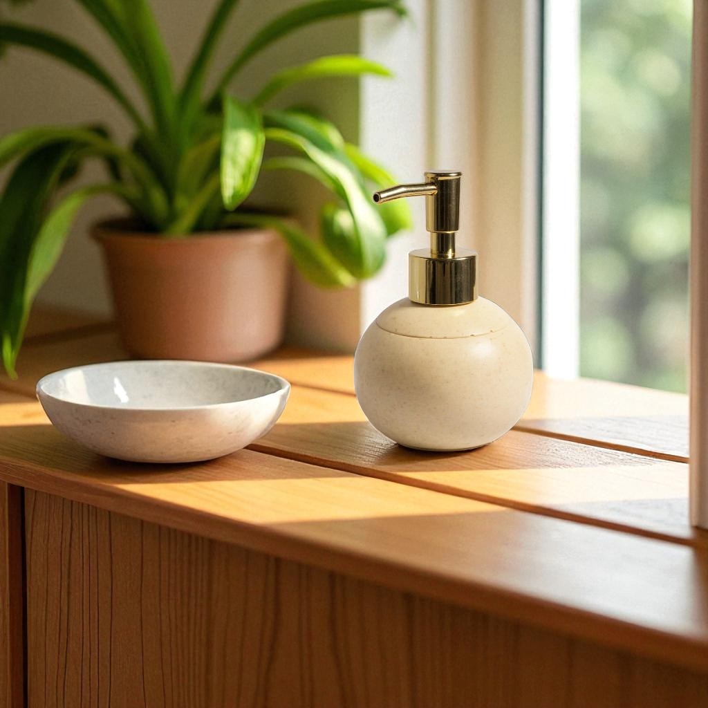 Dispenser de jabón redondo