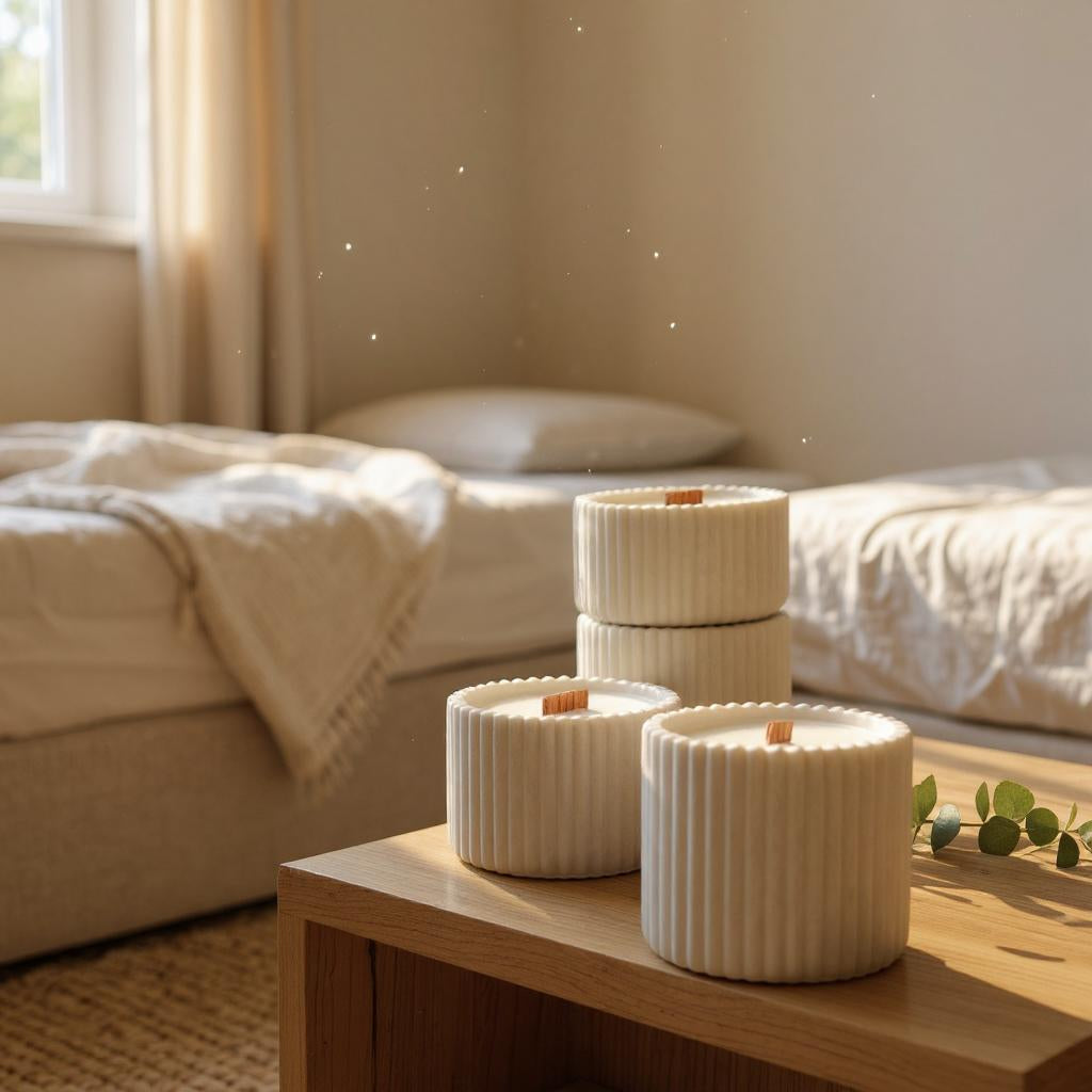 Vela cilindro rayas Pequeña